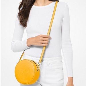 Michael Kors Fulton Circle Canteen Crossbody Bag Purse